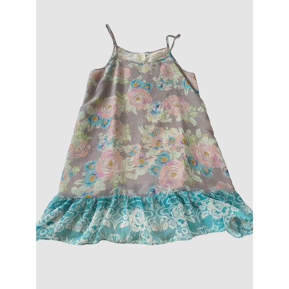 Anthropologie E by Eloise Ruffle Slip Dress Adjustable Straps Medium Lined - Picture 7 of 11